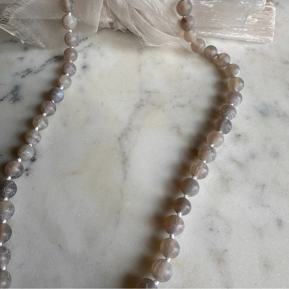 Boutique Handmade Beaded Metal Pendant Necklace 20”